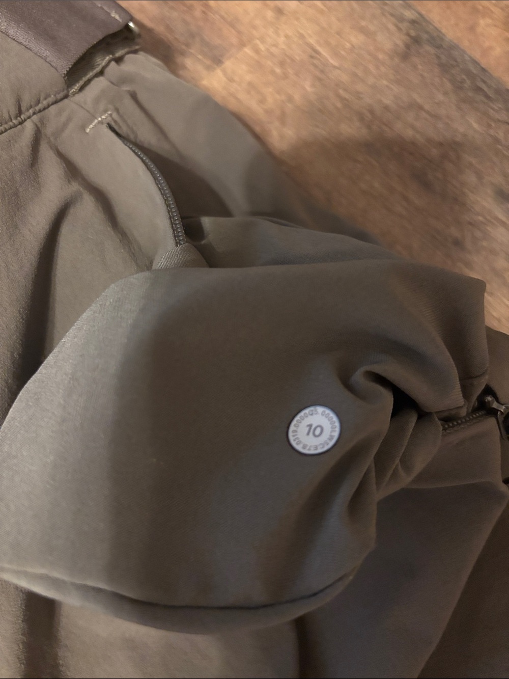 Lululemon Lab Olive Green Esker Trouser Casual Pants size 10 - Picture 8 of 15